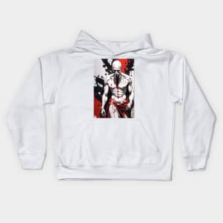 Crimson Canvas: Macabre Masterpiece Kids Hoodie